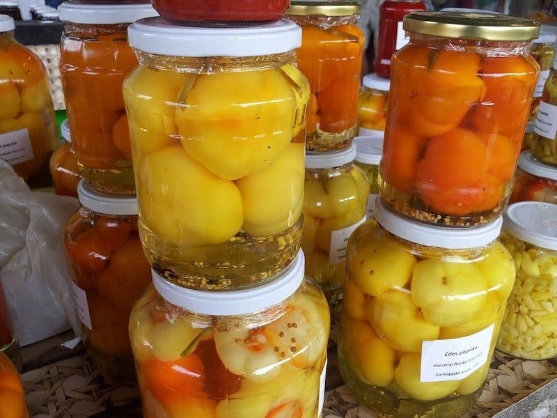 jars of fermented vegetables