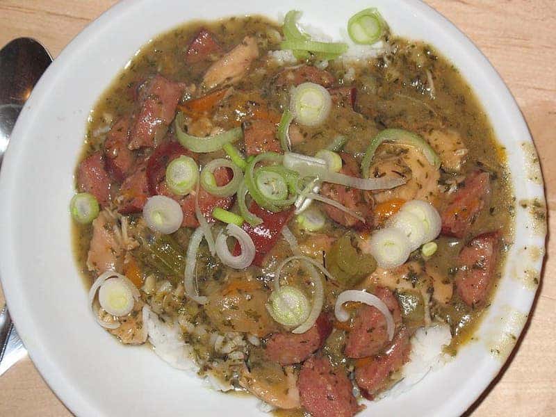 plate of gumbo