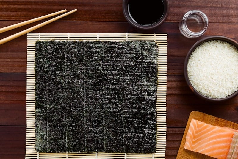 toasted or untoasted nori for sushi