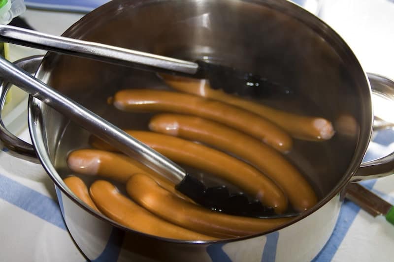 how to tell if boiled sausage is done